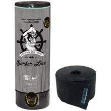 Barber Line Rollo Papel Cuello Premium Negro Packs 5 Unds.   Ref. 06596