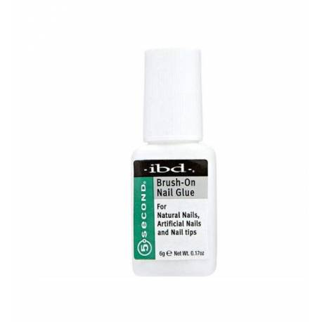 Ibd 5 Second Brush-on Nail Glue Adhesivo Secado Rapido Pincel 6 Gr  Ref. 54006