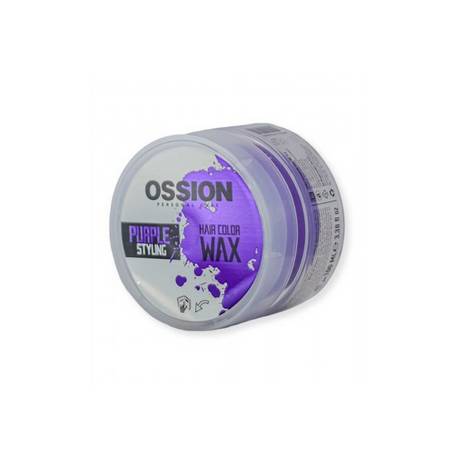 Ossion Hair Color Wax Purple Styling 100ml Ref.. Oss-1031