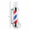 Postquam Barber Pole Luminoso Giratorio Rayas Azul/blanca/roja Con Bola Y Terminales Cromado   Ref. Idaccbarb01