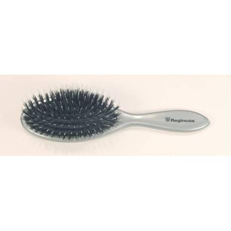 Regincos Cepillo Extensiones Plata Goma Fuelle Ref. 11104