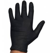 Rubberex Guantes Nitrilo Touch 100 Unids Pro Black Sin Polvo 5.0grs Talla 3 L Ref.. 514