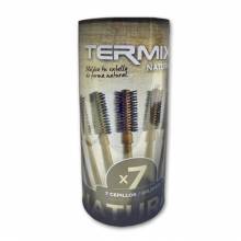 Termix Cepillos Madera Jabali Mezcla Ionica Pack 7 Unds  Pk-7 Natural