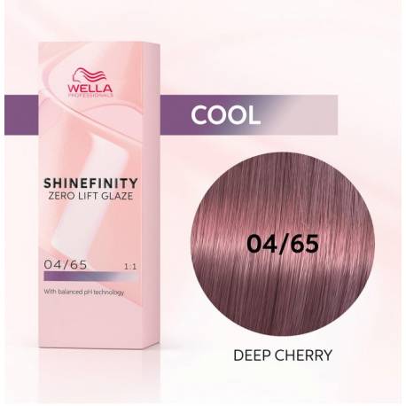 Wella Color Tinte Permanente Shinefinity 04.65 Color Castaño Medio Violeta Caoba 60 Ml   Ref. 99350113559