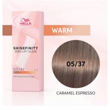 Wella Color Tinte Permanente Shinefinity 05.37 Color Castaño Claro Dorado Marron 60 Ml   Ref. 99350113560