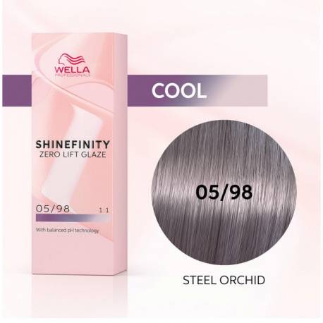 Wella Color Tinte Permanente Shinefinity 05.98 Color Castaño Claro Cendré Perla 60 Ml   Ref. 99350113565