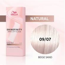 Wella Color Tinte Permanente Shinefinity 09.07 Color Rubio Muy Claro Natural Marron 60 Ml   Ref. 99350113549