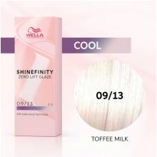 Wella Color Tinte Permanente Shinefinity 09.13 Color Rubio Muy Claro Ceniza Dorado 60 Ml   Ref. 99350113553