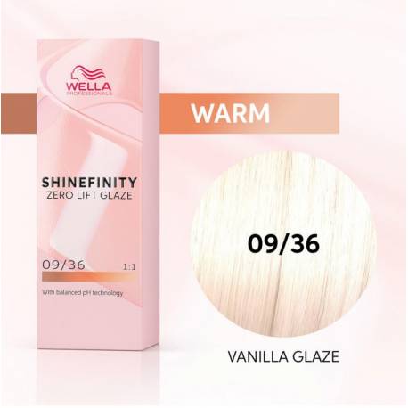 Wella Color Tinte Permanente Shinefinity 09.36 Color Rubio Muy Claro Dorado Violeta 60 Ml   Ref. 99350113540