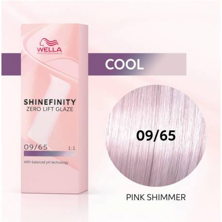 Wella Color Tinte Permanente Shinefinity 09.65 Color Rubio Muy Claro Violeta Caoba 60 Ml Ref. 99350113551