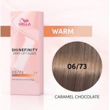 Wella Color Tinte Permanente Shinefinity 06.73 Color Rubio Oscuro Marron Dorado 60 Ml   Ref. 99350113544