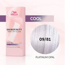 Wella Color Tinte Permanente Shinefinity 09.81 Color Rubio Muy Claro Perla Ceniza 60 Ml   Ref. 99350113566