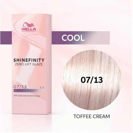 Wella Color Tinte Permanente Shinefinity 07.13 Color Rubio Medio Ceniza Dorado 60 Ml   Ref. 99350113557