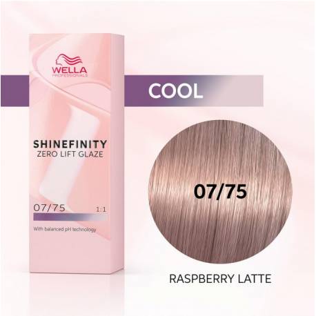 Wella Color Tinte Permanente Shinefinity 07.75 Color Rubio Medio Marron Caoba 60 Ml   Ref. 99350113563